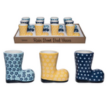 Dol Rain Boot Bud Vase 3styl/4ea/12pdq