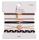 Focus Blacks And Gold Bracelets