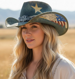 Usa Flag Cowboy Hat