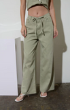 Drawstring Denim Pants