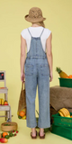 Denim Spaghetti Strap Waist Tie Overalls