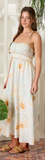 Floral Spaghetti Tie Strap Midi Dress