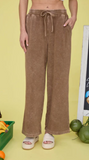 Washed Wide Leg Drawstring Lounge Pants