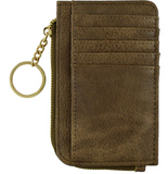 Taupe Multi Zipper O Ring Wallet