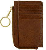 Brown Multi Zipper O Ring Wallet