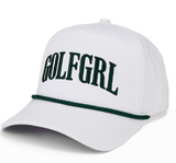 Golfgrl Trucker Hat White With Green