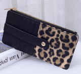 Leopard Faux Leather Card Holder Wallet