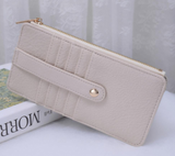 Ivory Faux Leather Card Holder Wallet