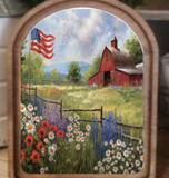 Arch Top Patriotic Farm Art