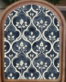 Arch Top Moroccan Floral Framed Art