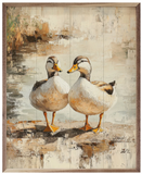 Brown Duck Couple By Petals