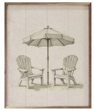 Two Chairs And Umbrella