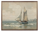 Vintage Sailboat On The Coast