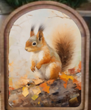 Arch Fall Squirrel 6x8"