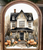 Arch Halloween House 6x8"