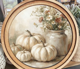 8" Round Cream Pumpkin