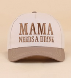 Mama Needs A Drink Two Tone Snapback Hat