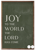 Joy To The World Green - 5x8
