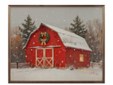 Red Holiday Barn - 20x16