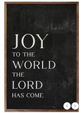 Joy To The World Black - 5x8