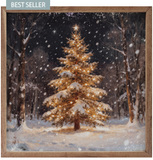 Glowing Light Christmas Tree - 12x12