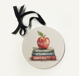 Always Be Kind Apple Books Ornament - 5x5