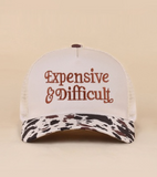 Expensive & Difficult Two Tone Mesh Snapback Hat