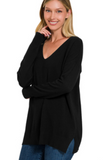 Viscose Front Seam Sweater