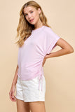 Lilac top with side tie