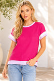 Colorblock Ribbed Top
