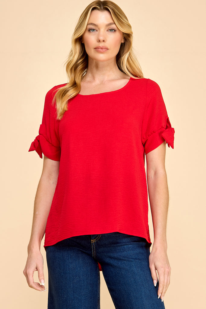 Bow Sleeve Top
