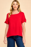 Bow Sleeve Top