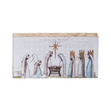 Mdf Hand Painted Nativity Block