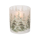Sm Glass Winter Scene C/h