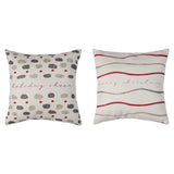 Fabric Pillow Holiday Prints 2 Asst