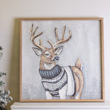 Framed Winter Deer