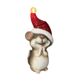 Led Mouse W/red Hat Decor