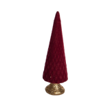 Res Mini Flocked Red Tree