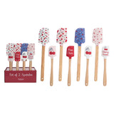 Silicone Cherry S/2 Spatulas 4styl/3ea/1