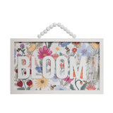 Mdf Bloom Sign W/bud Vase