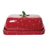 Dol Strawberry Butter Dish W/lid