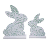 Res White/green Bunnies S/2