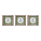 Mdf/wood Framed Decor Garden 3 Asst