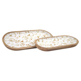 Fall Harmony Enamel Oval Trays
