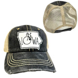 Iowa Bicycle Hat With Mesh