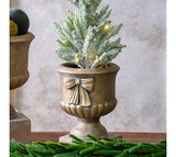 7.1 Gold Bow Holiday Planter