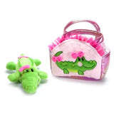 Alligator Pink Purse & Plush