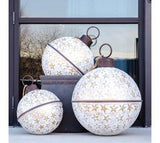 S/3 White & Gold Star Bell Jumbo