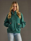 Dk Green 1/4 Zip Sweatshirt