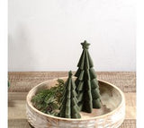 S/2 Green Velvet Trees